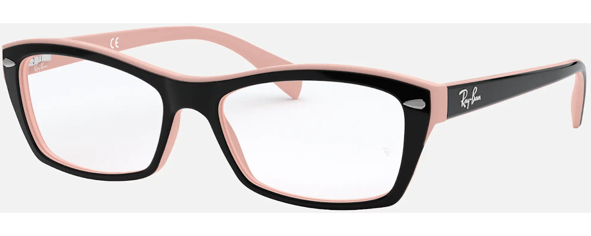 TOP BLACK ON PINK