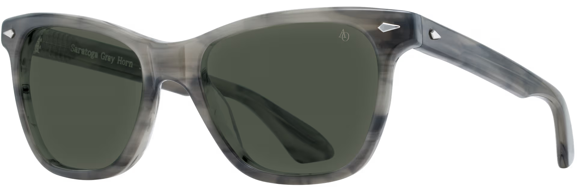 Gray Horn / Green Nylon Polarized