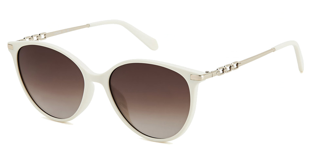 WHITE / BROWN SHADED