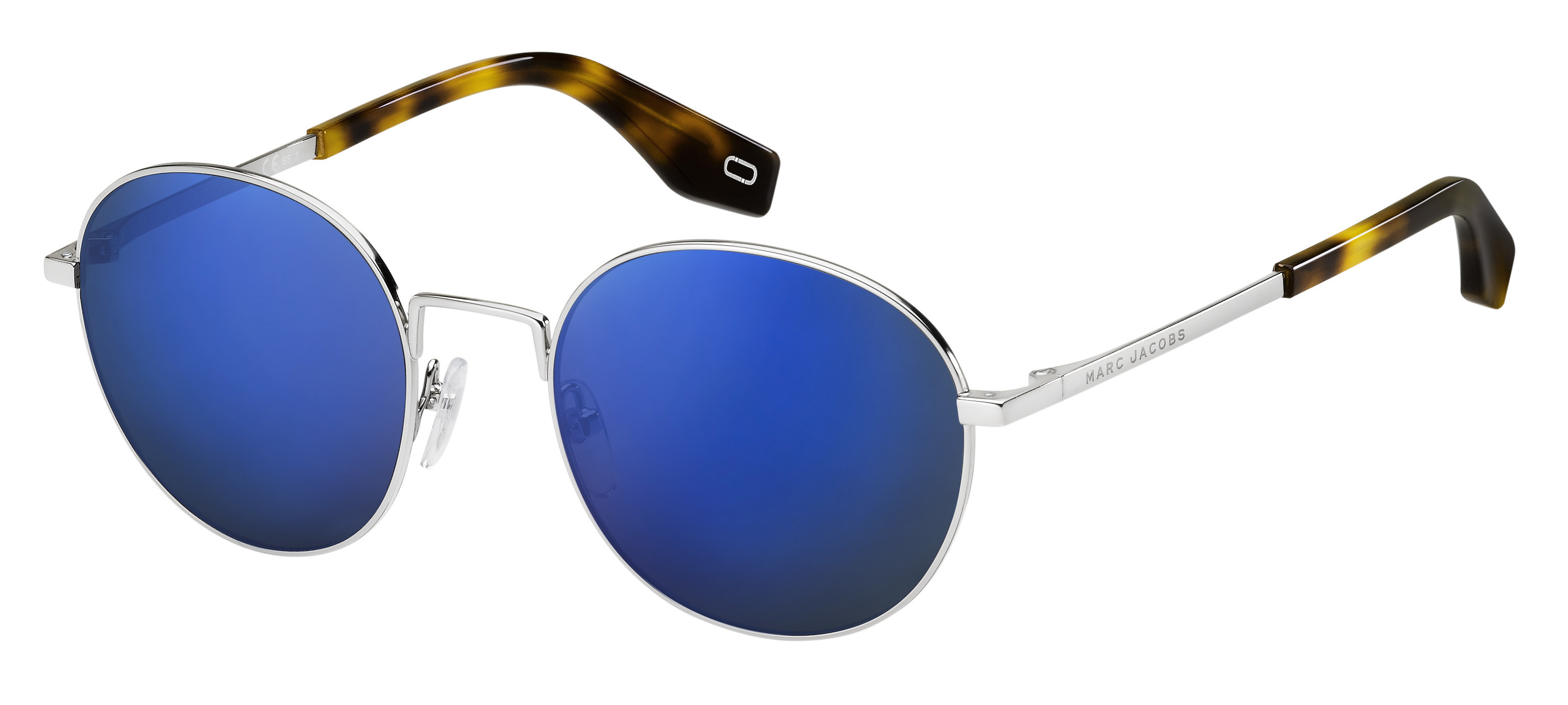 Marc Jacobs Marc 272/S round sunglasses in Blue (Xt Blue Sky Miror)