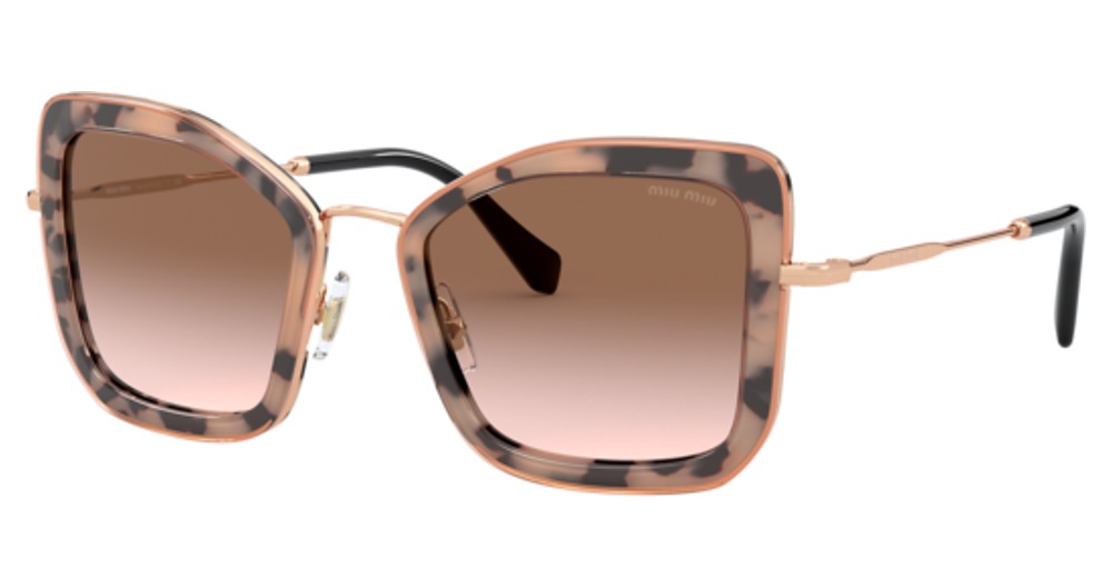 Miu Miu MU 55VS CORE COLLECTION cateye sunglasses in Havana Pink/Brown Gradient