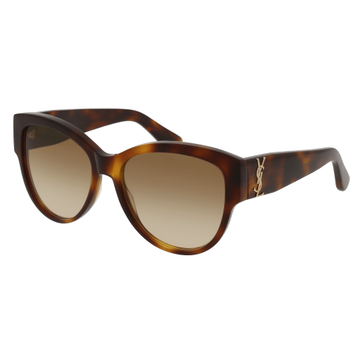 Saint Laurent SL M3 round sunglasses in Avana Avana Brown/Nylon