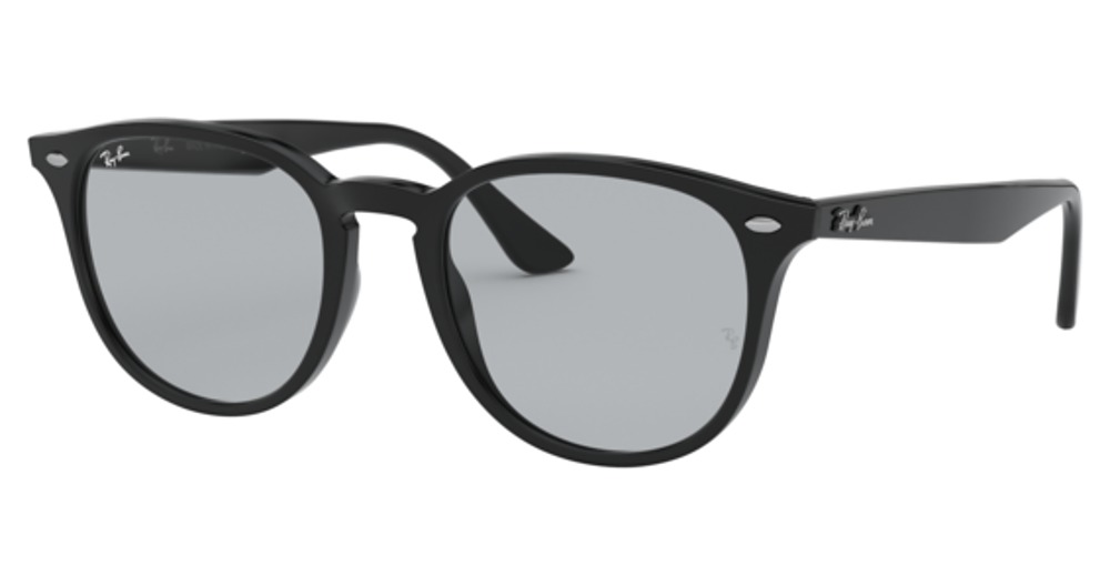 Ray-Ban RB4259F round sunglasses in Black/Light Grey