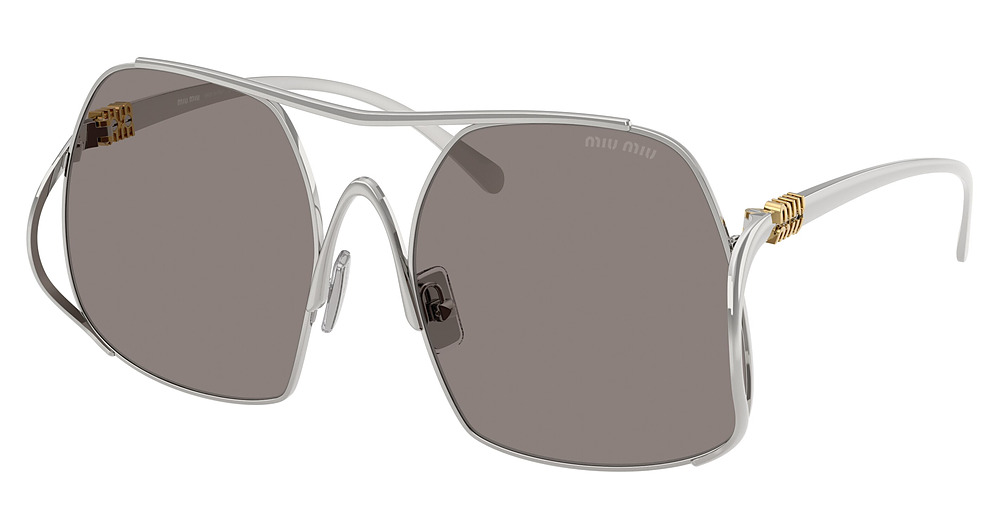 Miu Miu MU A55S sunglasses in Silver/Dark Grey