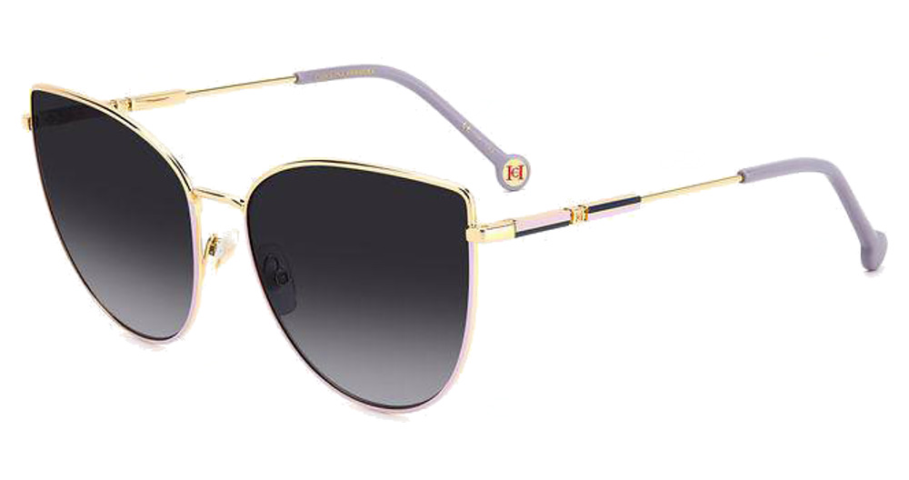Carolina Herrera HER 0138/S cateye sunglasses in GD Lilac/Dark Grey Shaded