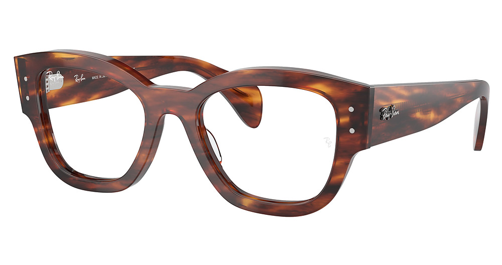 Ray-Ban RX7681V JORGE eyeglasses in Striped Havana