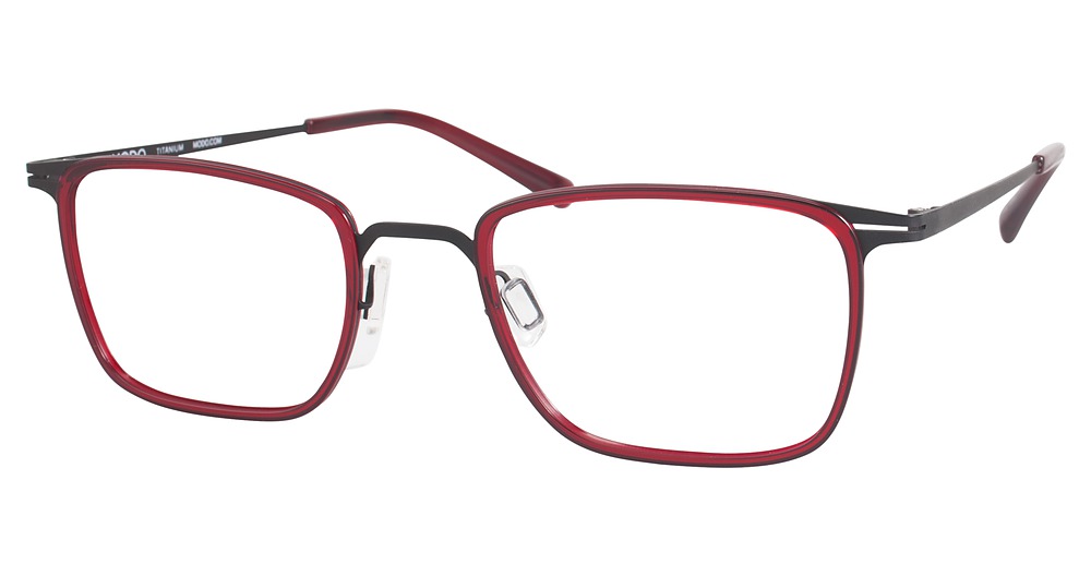 Modo 4405 round eyeglasses in Shiny Burgundy