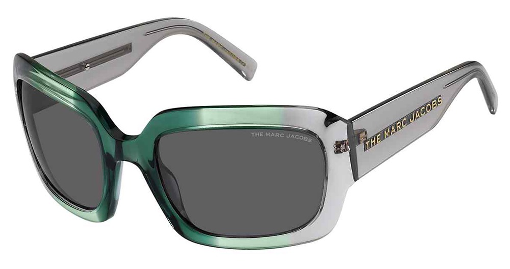 Marc Jacobs MARC 574/S rectangle sunglasses in Green Grey/Grey