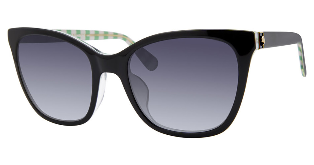 Kate Spade DESI/F/S/US cateye sunglasses in Black/Dark Grey Shaded