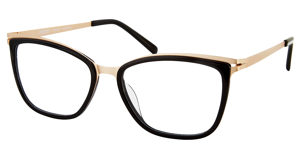 Modo 4513 round eyeglasses in Black/Gold