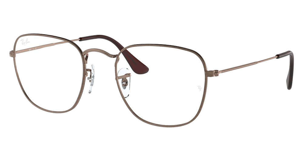 Ray-Ban RX3857VF FRANK round eyeglasses in Antique Copper
