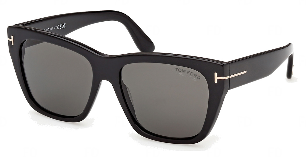 shiny black / smoke polarized