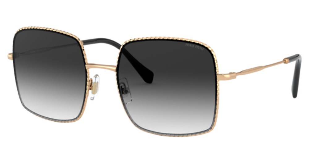 Miu Miu MU 61VS CORE COLLECTION square sunglasses in Antique Gold/Grey Gradient
