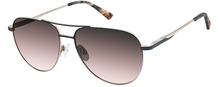 TEAL/LIGHT GLD / DK BROWN GRADIENT