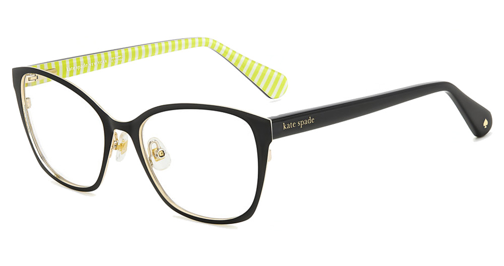 Kate Spade LEOTA/G rectangle eyeglasses in Black