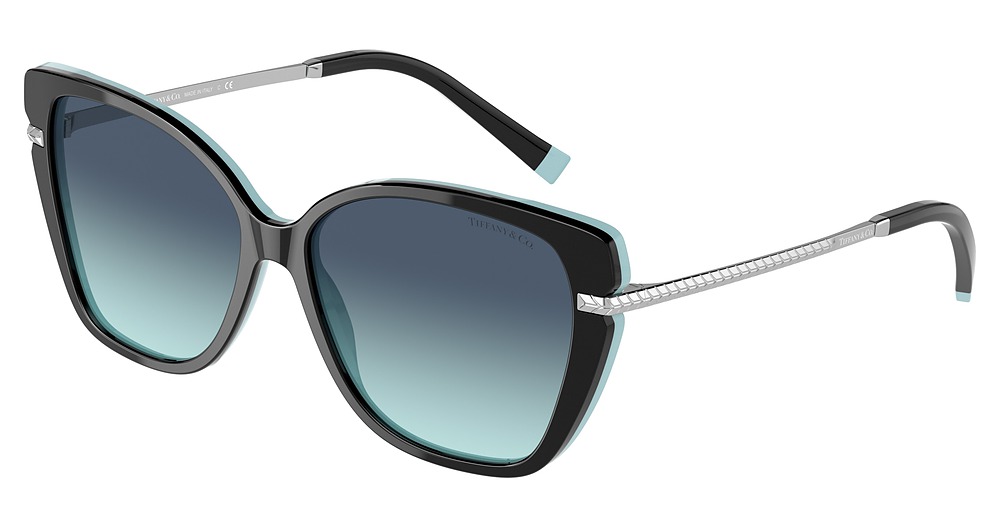 BLACK ON TIFFANY BLUE / AZURE GRADIENT BLUE