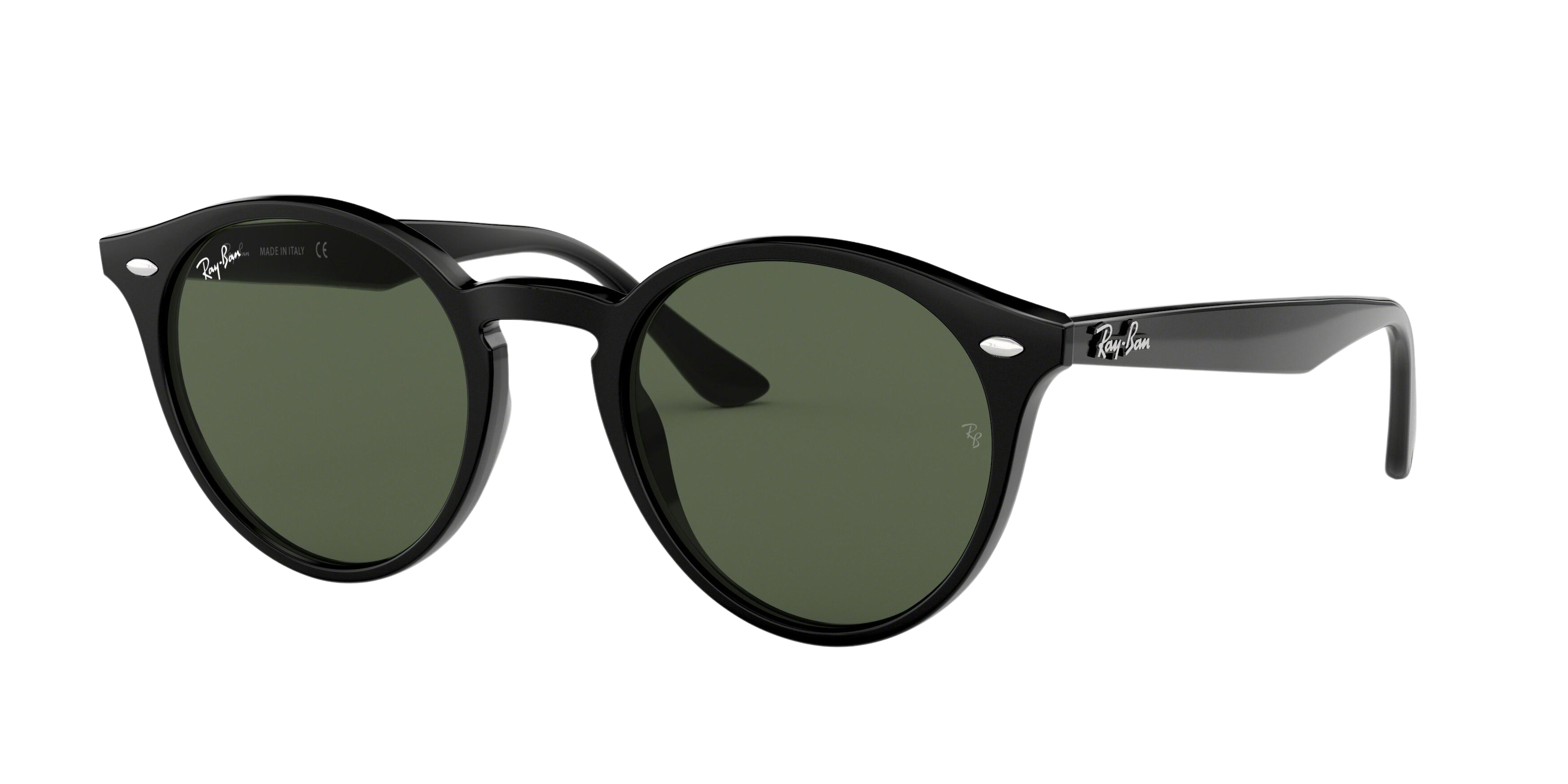 Ray-Ban RB2180 round sunglasses in Black