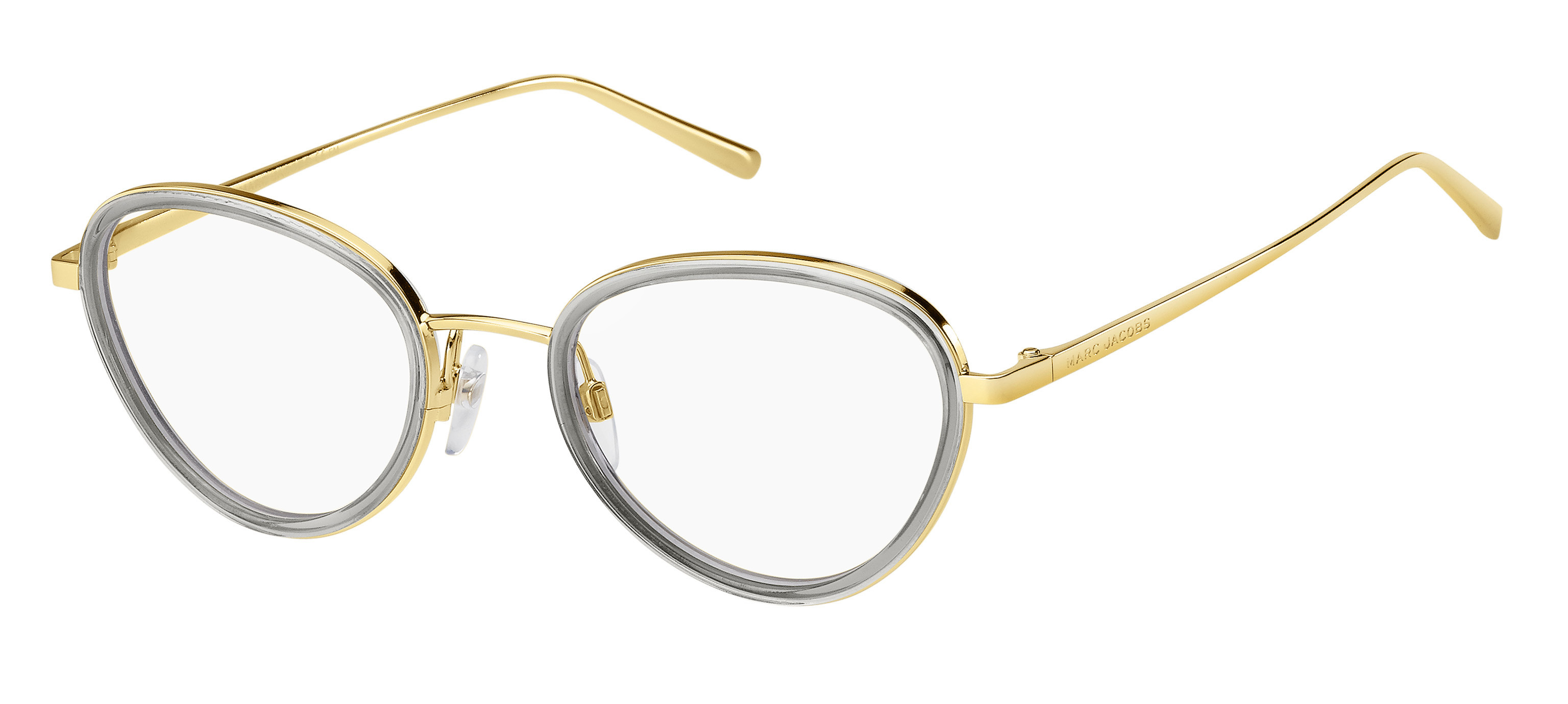 Marc Jacobs Marc 479 round eyeglasses in Gold Grey