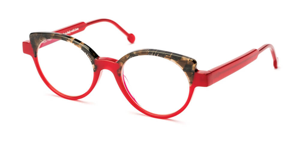 BROWN TORTOISE / RED