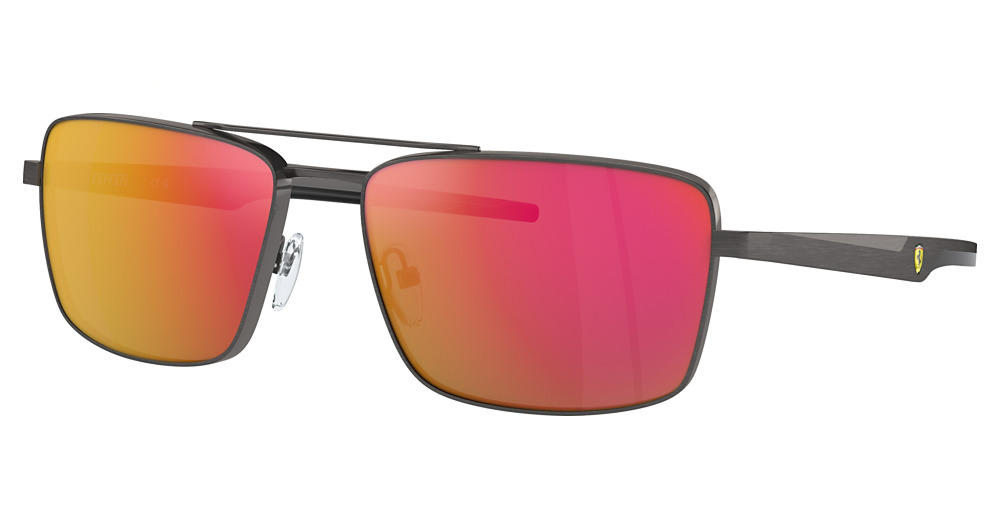 DARK GUNMETAL / MIRROR RED