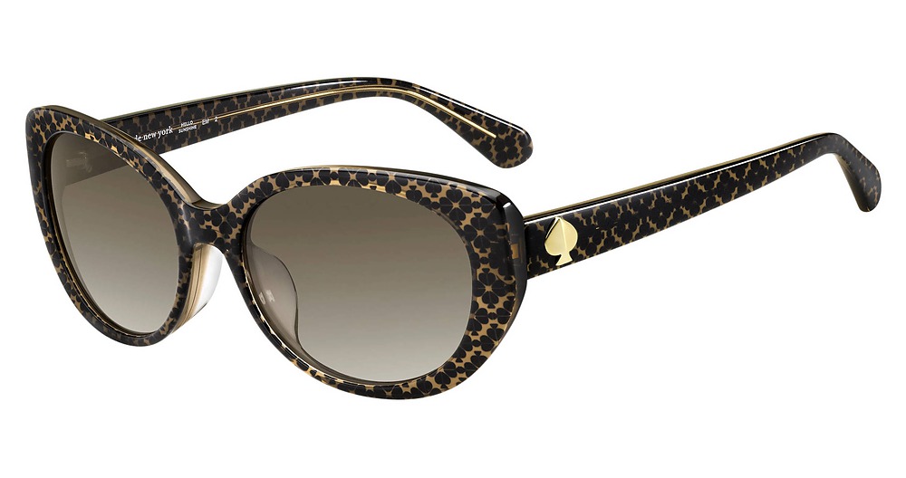 Kate Spade Everett/F/S cateye sunglasses in Brown Ltggd/Brown Gradient