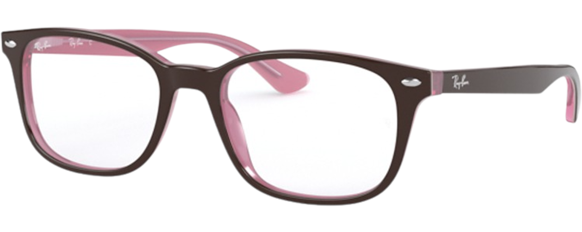 BROWN ON OPAL PINK