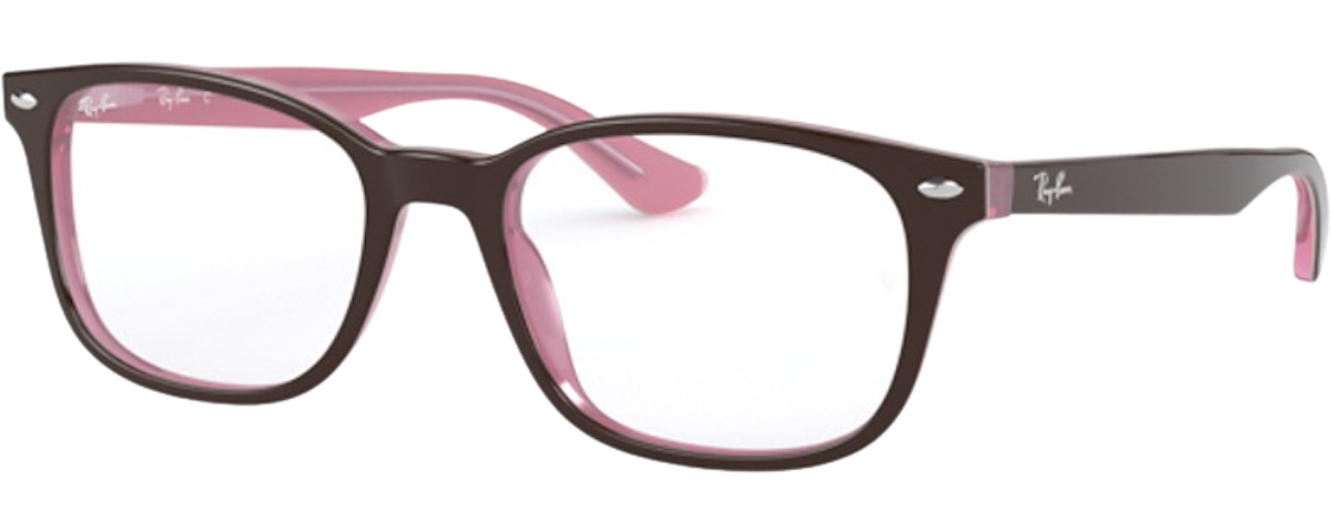 BROWN ON OPAL PINK