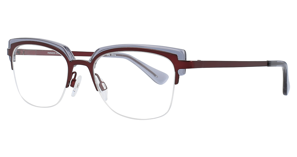 Satin Burgundy & Grey Crystal