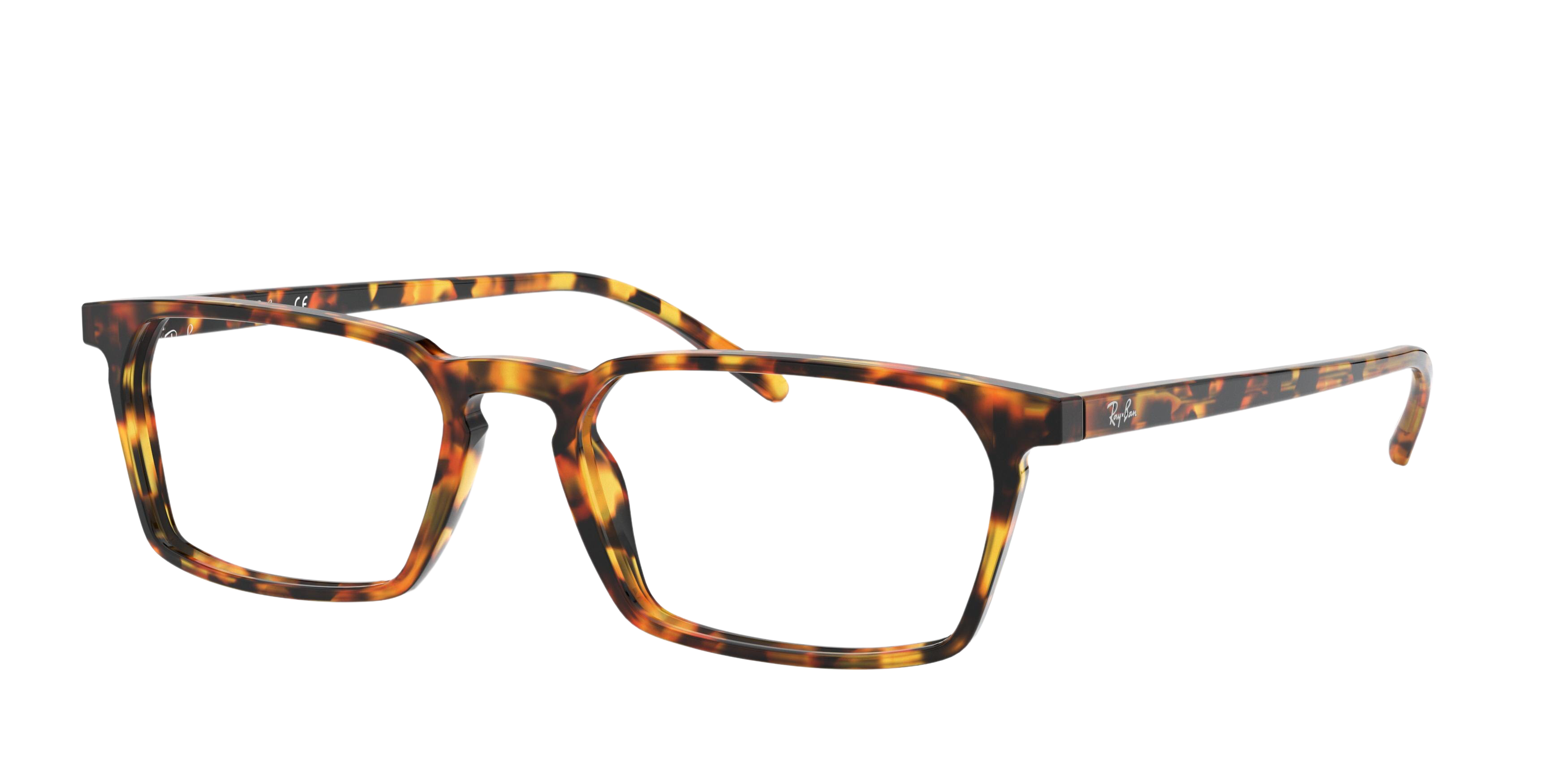 Ray-Ban RX5372 rectangle eyeglasses in Havana Red