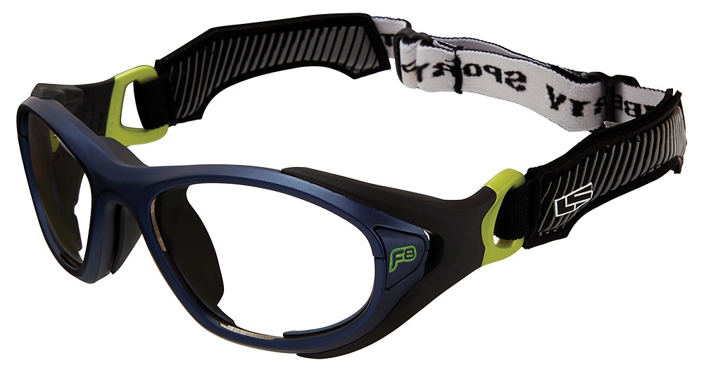 Matte Navy/Green / Clear With Silver Flash Mirror