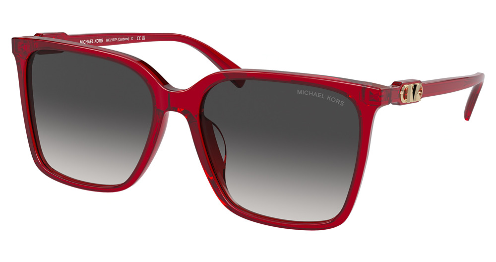 RED TRANSPARENT / DARK GREY GRADIENT