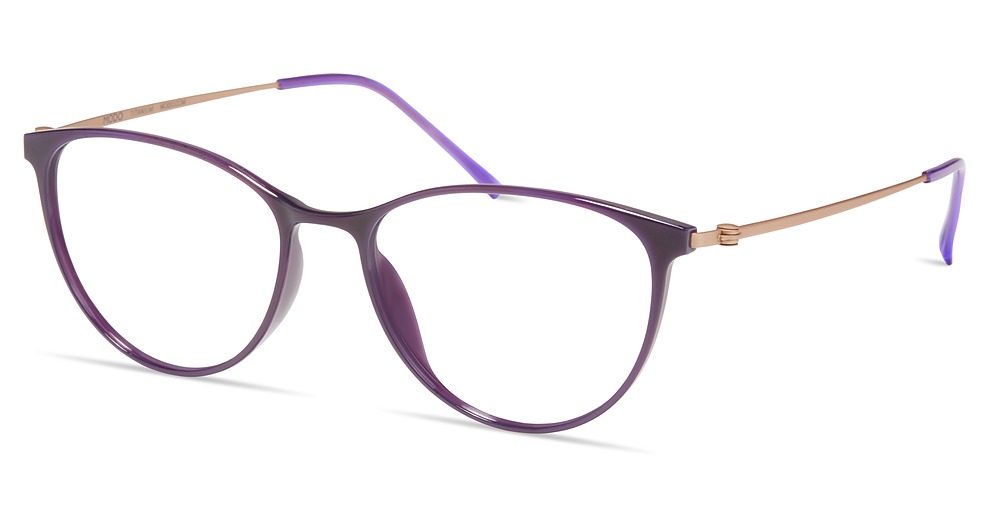 Modo 7035 round eyeglasses in Purple