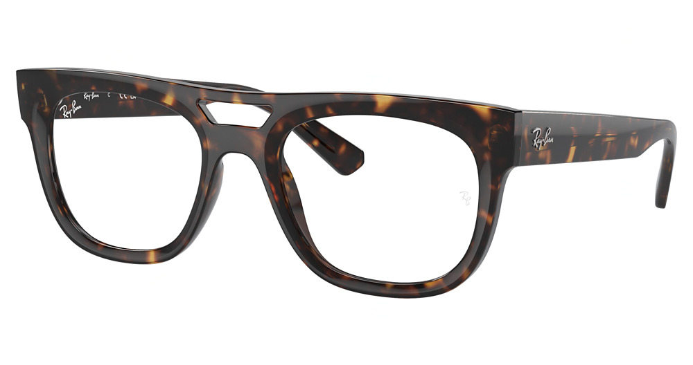 Ray-Ban RX7226 PHIL round eyeglasses in Havana