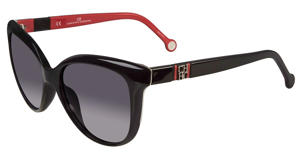 Carolina Herrera SHE697 cateye sunglasses in Shiny Black 0 Z42