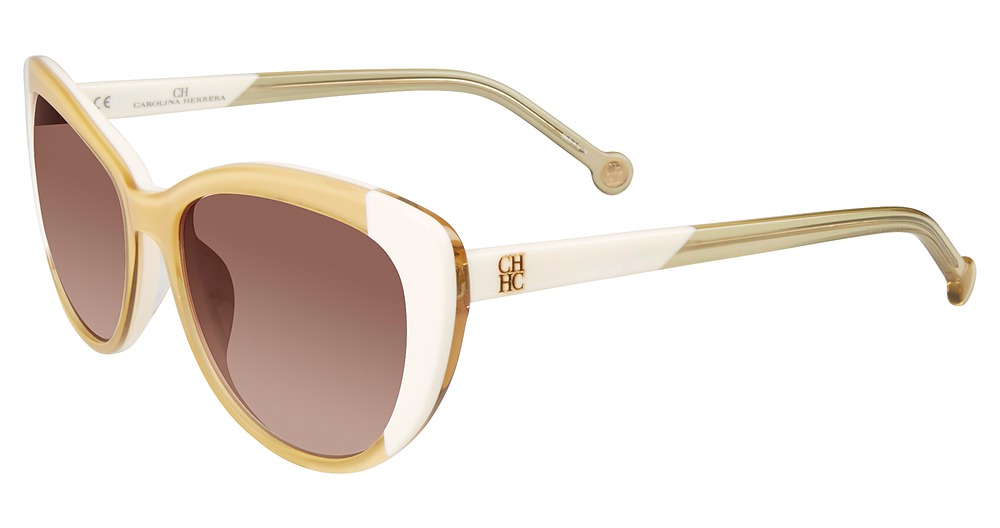 Carolina Herrera SHE648 cateye sunglasses in Ivory Oga9