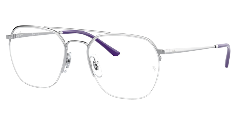Ray-Ban RX6444 aviator eyeglasses in Silver