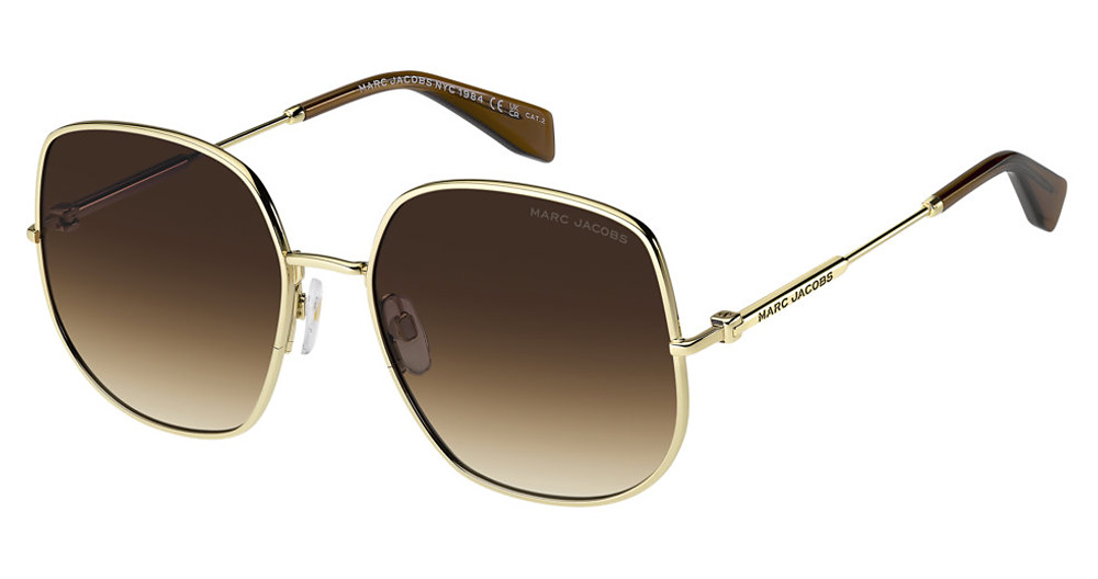 Marc Jacobs MARC 916/S square sunglasses in Gold Brwn/Brown Shaded Brick