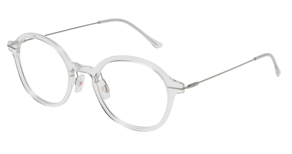 Crystal with Silver Temples