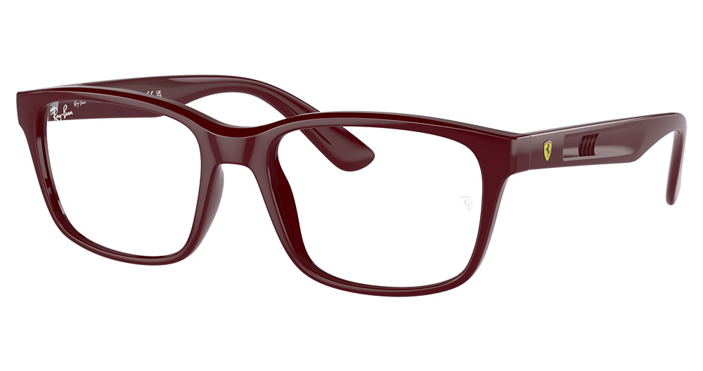 Ray-Ban RX7221M square eyeglasses in Dark Red