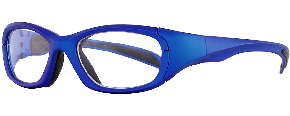 Matte Electric Blue / Clear With Silver Flash Mirror