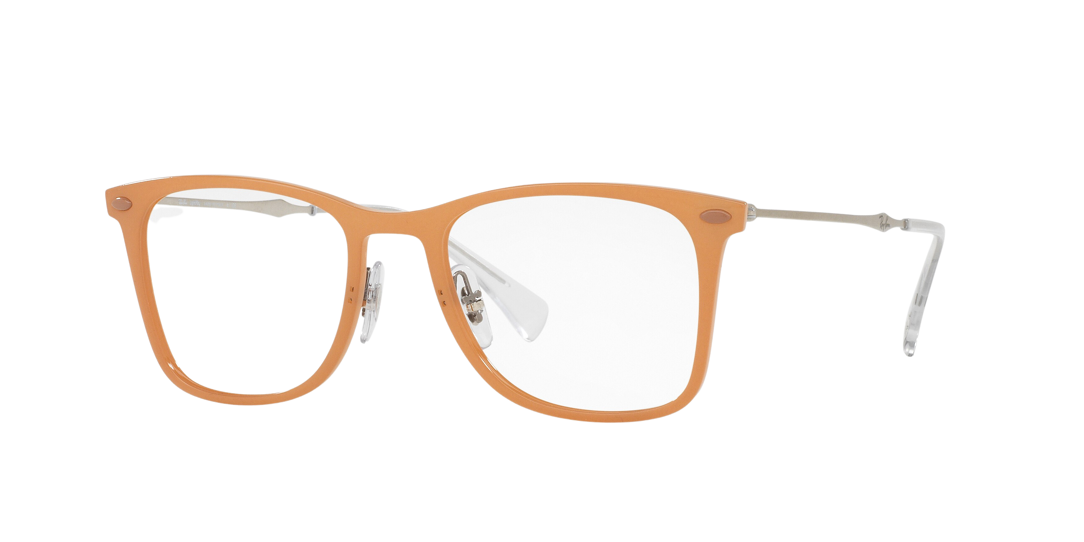 Ray-Ban RX7086 square eyeglasses in Light Brown