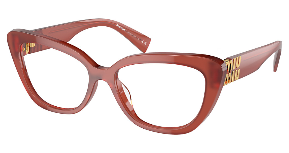 Miu Miu MU 05VV cateye eyeglasses in Cognac Opal