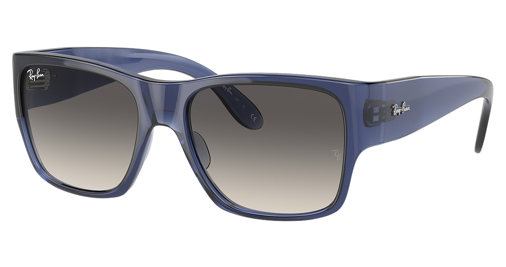 Ray-Ban RJ9287S square sunglasses in Transparent Blue/Grey Gradient