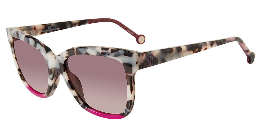 Carolina Herrera SHE744 square sunglasses in White Tortoise 09 Bb