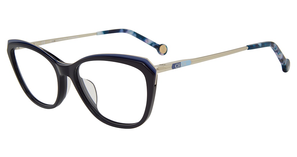 Carolina Herrera VHE854K cateye eyeglasses in Blue 09 Ag