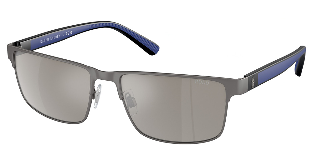 MATTE GUNMETAL / LIGHT GREY MIRROR SILVER