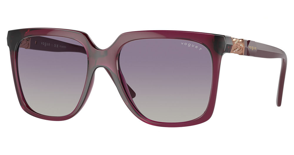 TRANSPARENT CHERRY / POLAR GREY GRADIENT VIOLET