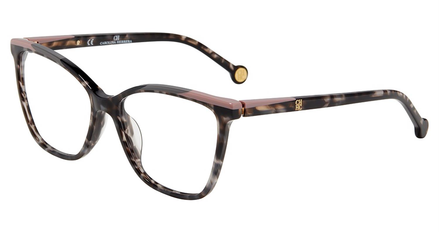 Carolina Herrera VHE835K eyeglasses in Smoke Tortoise