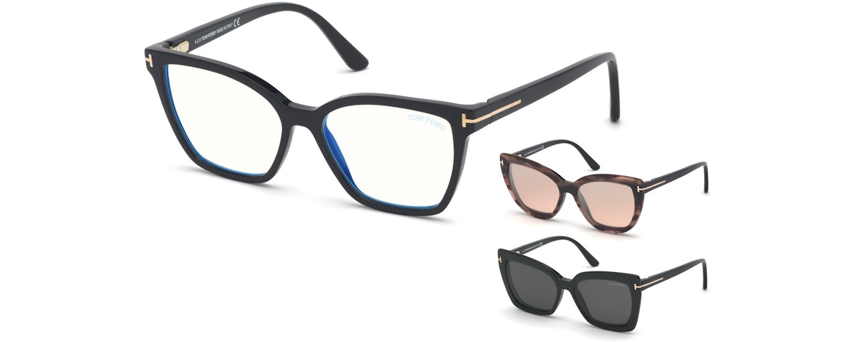 Black, Blue Block/ Clips: Black & Smoke, Pink Havana & Rose Flash