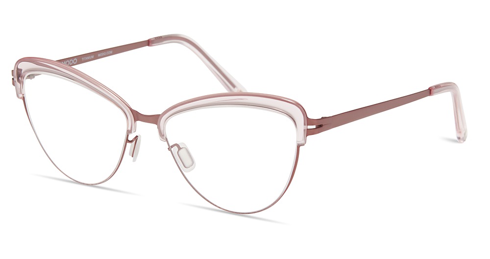 Modo 4531 cateye eyeglasses in Crystal Pink